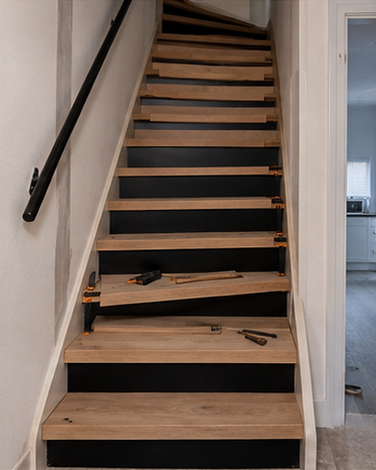 Eiken trap met warme LED, beeld 2